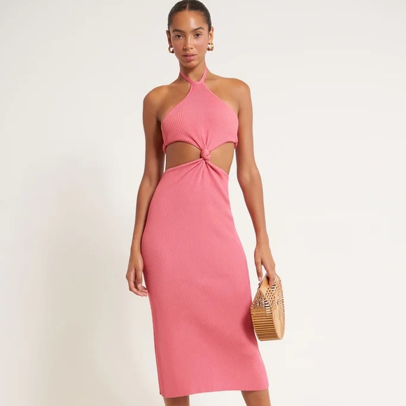 NWT Cult Gaia Cameron Knit Midi Dress (Blossom) - Picture 7 of 8